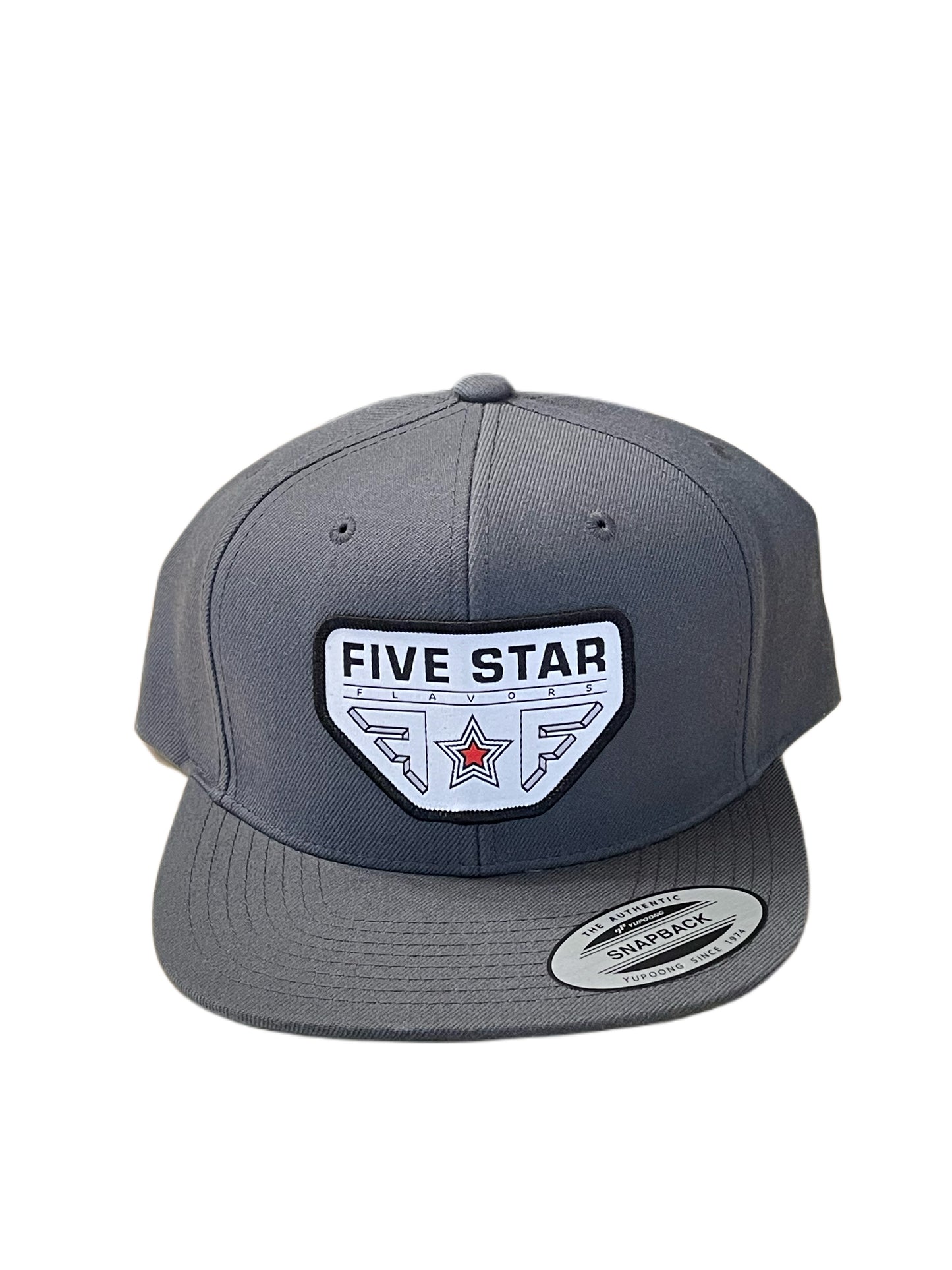 Flat Visor Gray Snapback Hat