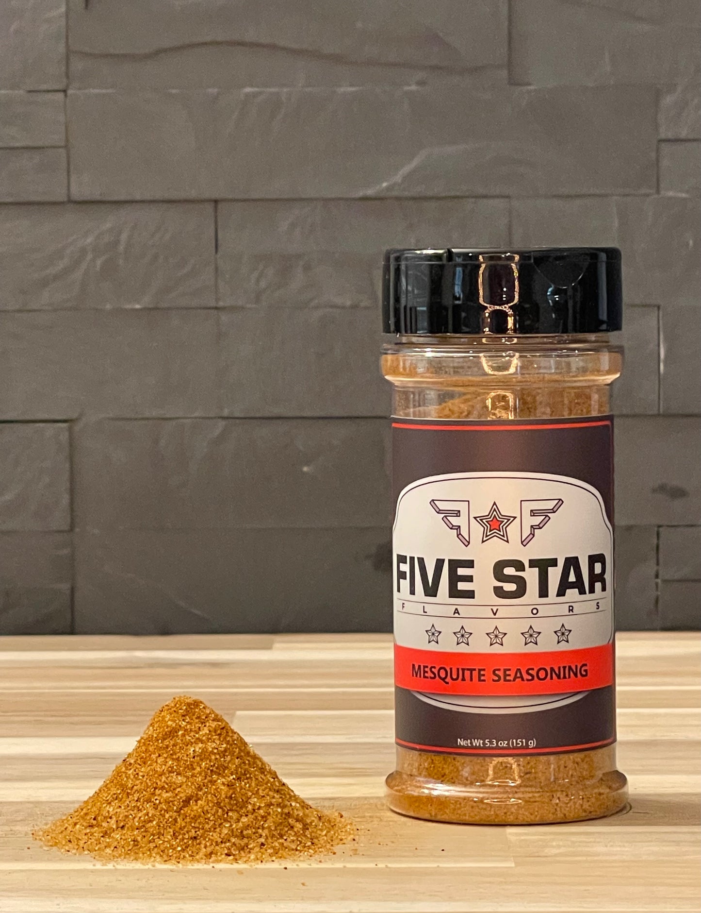 Five Star Flavors Mesquite Seasoning - 5.3 oz (151g) – Smoky and Sweet Dry Seasoning Mix for Meat and Vegetables
