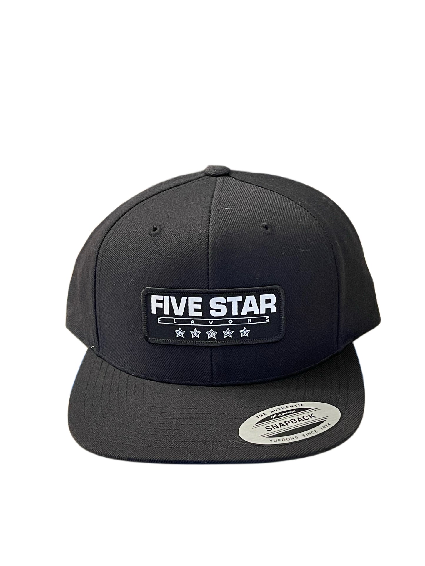 Flat Visor Black Snapback Hat