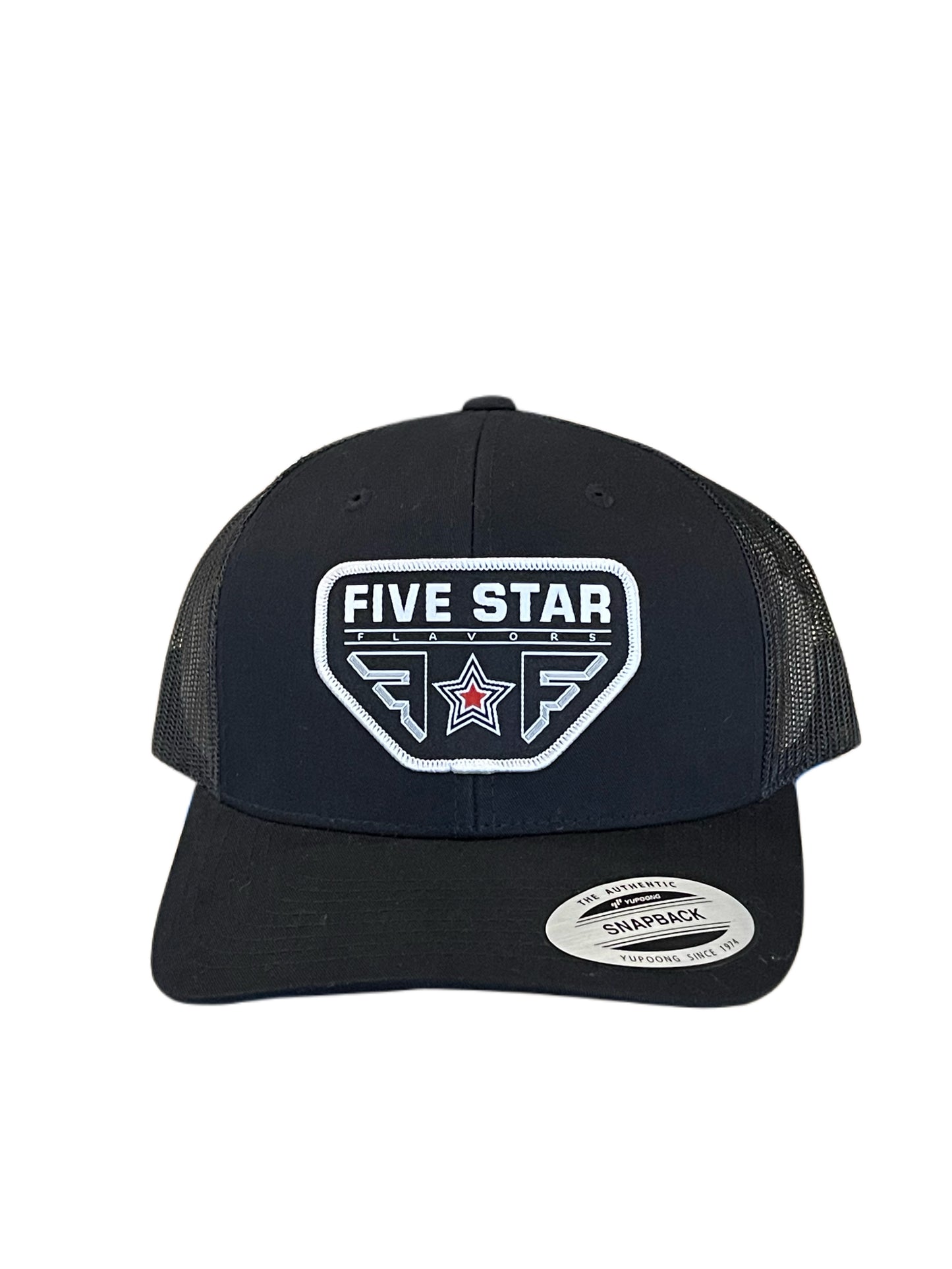 Black Trucker Snapback Hat