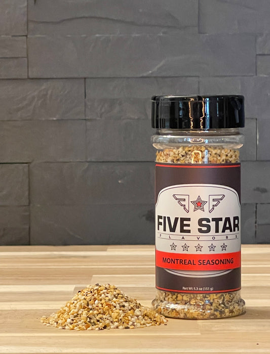 Five Star Flavors Montreal Seasoning - 5.3 oz (151g) – Dry Rub for Adding a Crust to Roast Meats and More